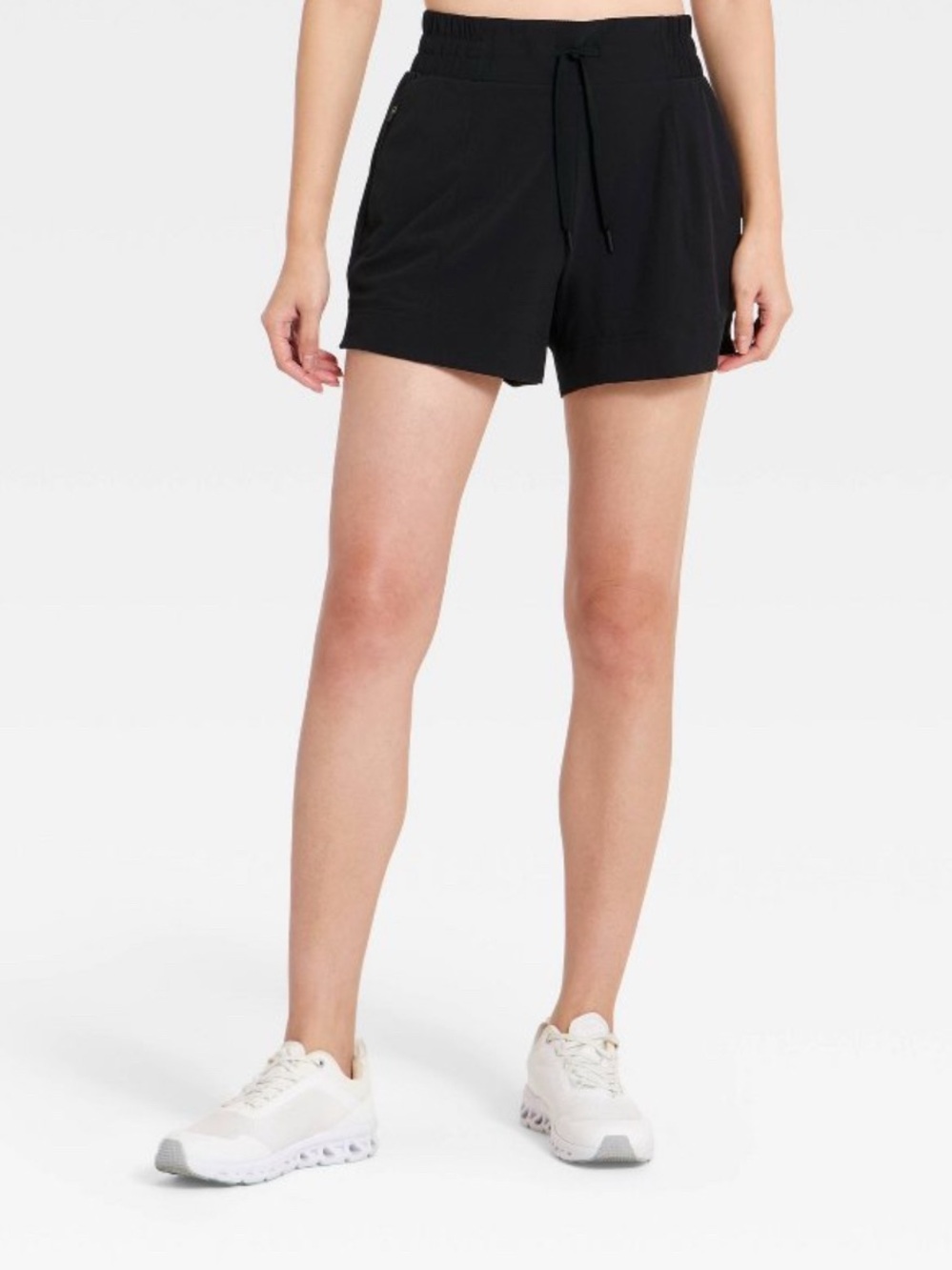 all in motion Black Elastic Waist Athletic Shorts
